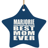 Marjorie Best Mom Ever - Star Ornament