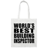 World's Best Building Inspector - Tote Bag White