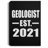 Geologist Established EST. 2021 - Canvas Portrait