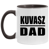 Kuvasz Dad - 11oz Accent Mug Black