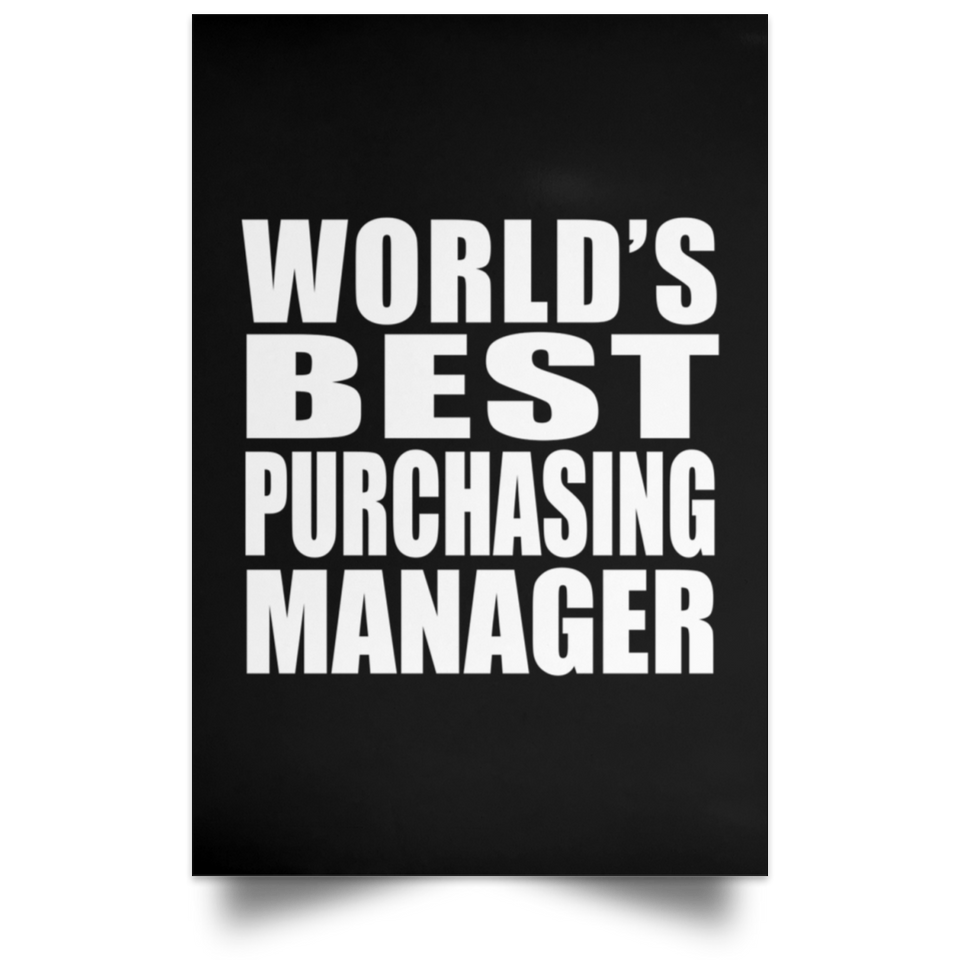 World's Best Purchasing Manager - Poster Portrait