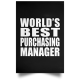 World's Best Purchasing Manager - Poster Portrait