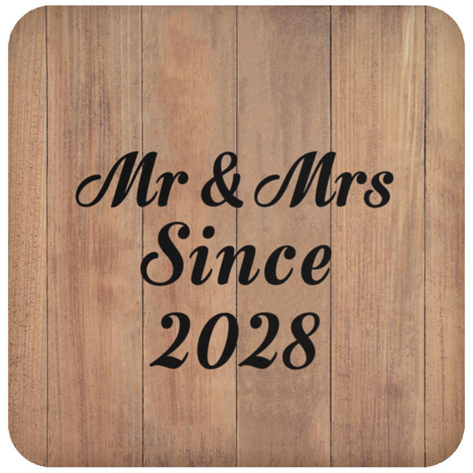 Anniversary Mr & Mrs Since 2028 - Drink Coaster C