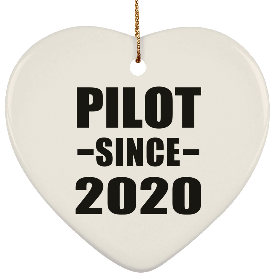 Pilot Since 2020 - Heart Ornament