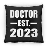 Doctor Established EST. 2023 - Throw Pillow Black