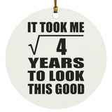 2nd Birthday Took Square Root of 4 Years To Look Good - Circle Ornament