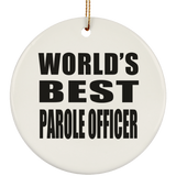 World's Best Parole Officer - Circle Ornament
