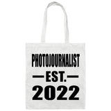 Photojournalist Established EST. 2022 - Tote Bag White