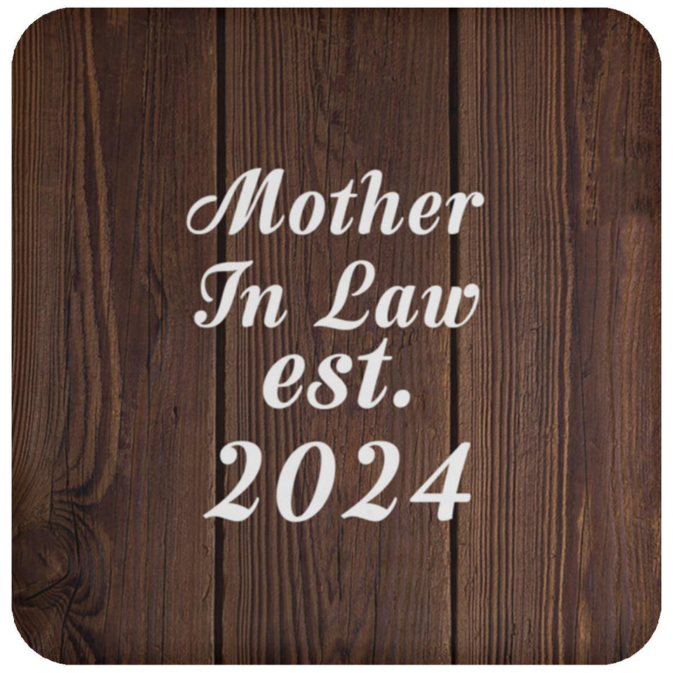 Mother In Law Established EST. 2024 - Drink Coaster D