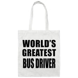 World's Greatest Bus Driver - Tote Bag White