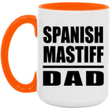 Spanish Mastiff Dad - 15oz Accent Mug Orange