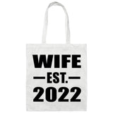 Wife Established EST. 2022 - Tote Bag White