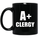A+ Clergy - 11oz Coffee Mug Black