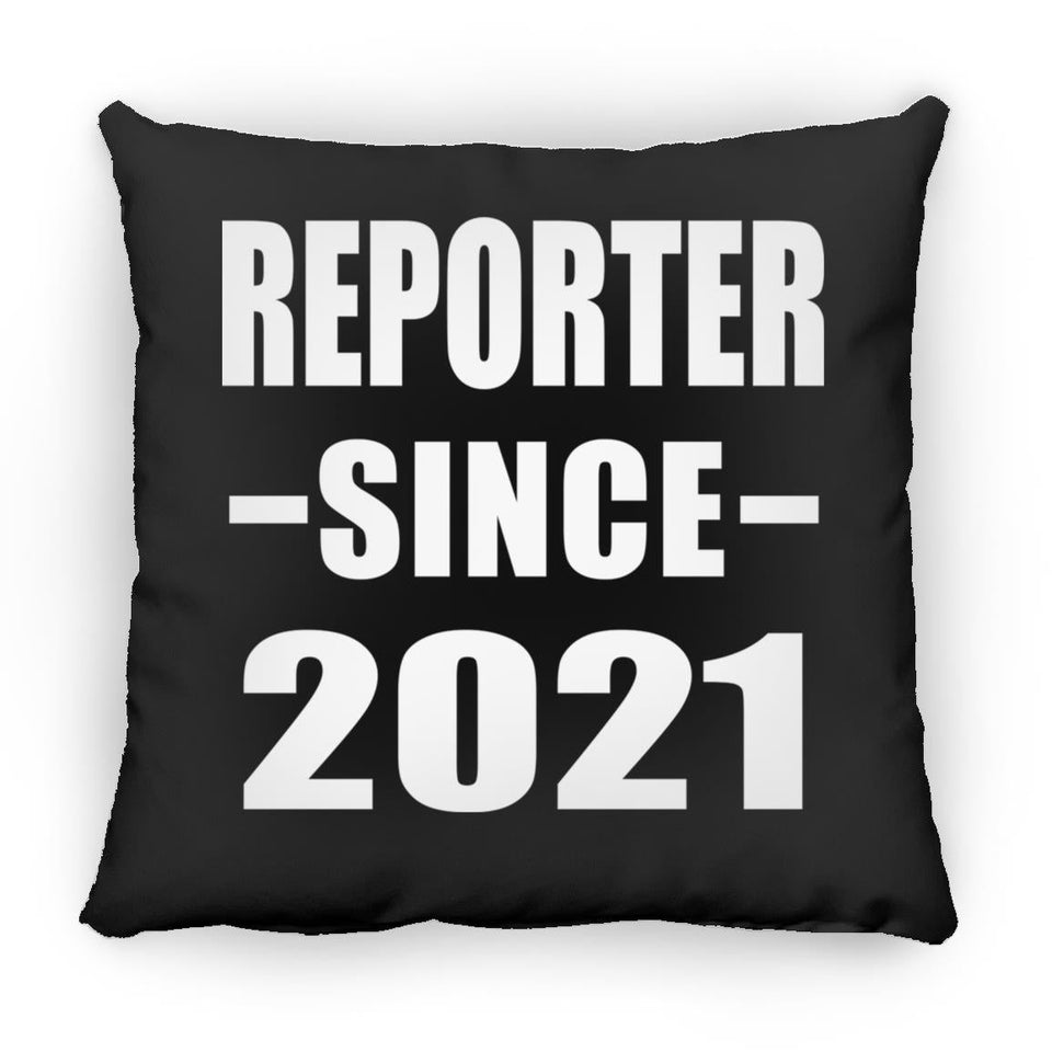 Reporter Since 2021 - Throw Pillow Black