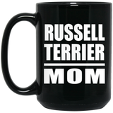 Russell Terrier Mom - 15oz Coffee Mug Black