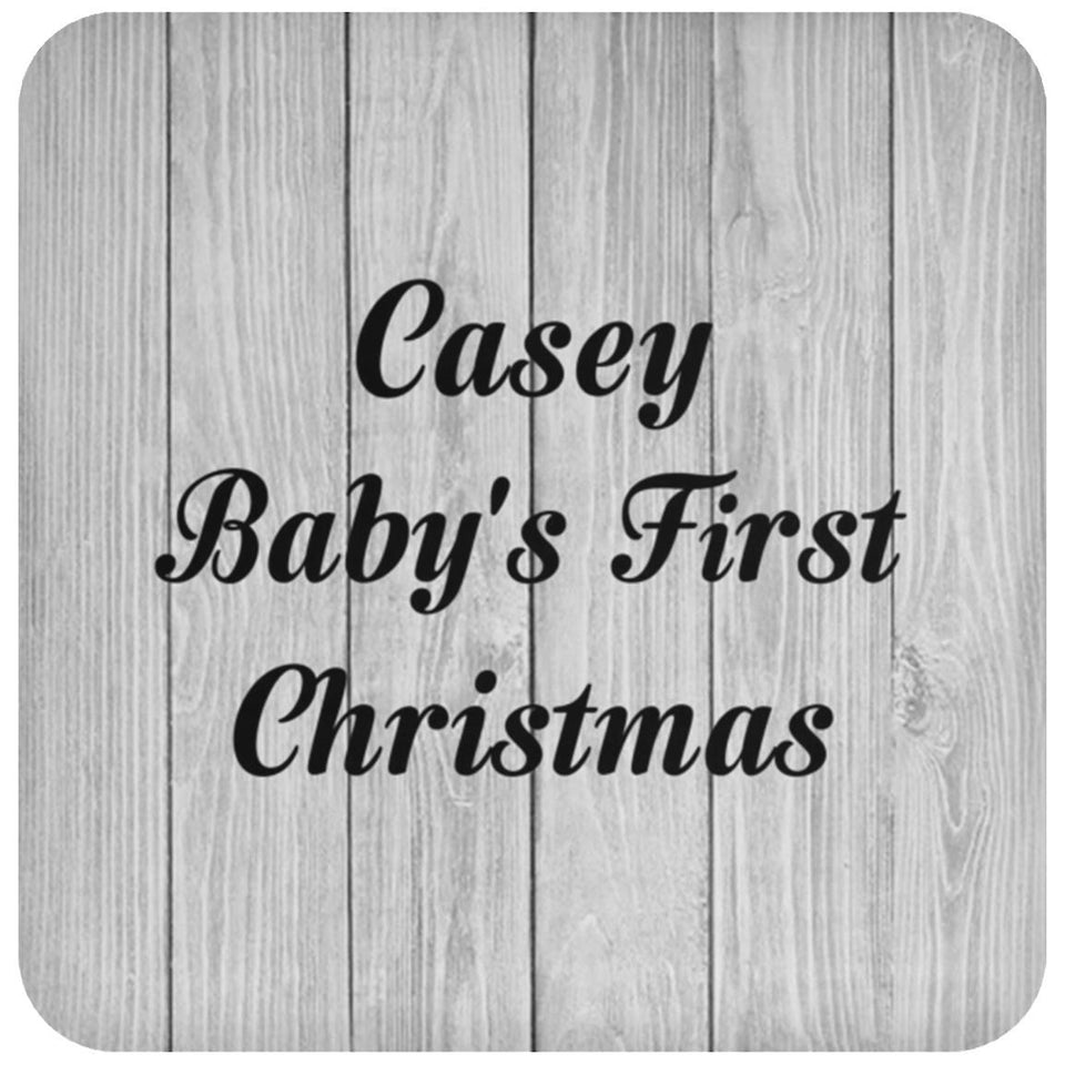 Casey Baby's First Christmas - Drink Coaster F