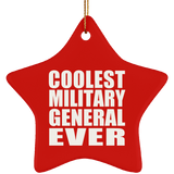 Coolest Military General Ever - Star Ornament