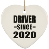 Driver Since 2020 - Heart Ornament