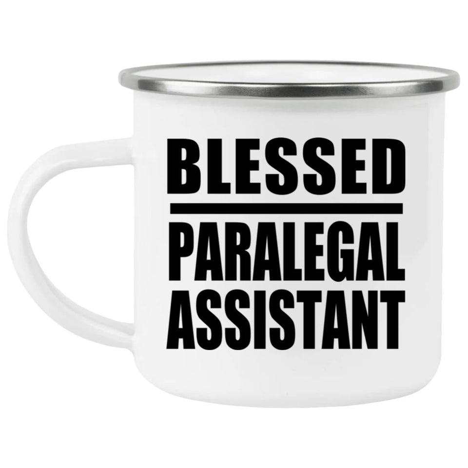 Blessed Paralegal Assistant - 12oz Camping Mug