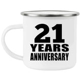21st Anniversary 21 Years - 12oz Camping Mug