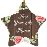 First Year As Mama - Star Ornament A