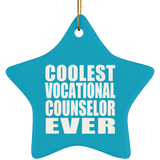 Coolest Vocational Counselor Ever - Star Ornament