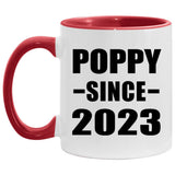 Poppy Since 2023 - 11oz Accent Mug Red