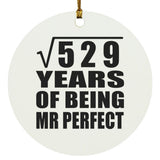 23rd Anniversary Square Root of 529 Years of Mr Perfect - Circle Ornament