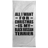 All I Want For Christmas Is My Black Russian Terrier - Hand Towel