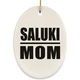 Saluki Mom - Oval Ornament