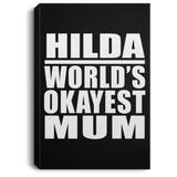 Hilda World's Okayest Mum - Canvas Portrait