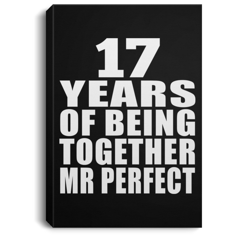 17th Anniversary 17 Years Of Being Mr Perfect - Canvas Portrait
