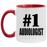Number One #1 Audiologist - 11oz Accent Mug Red