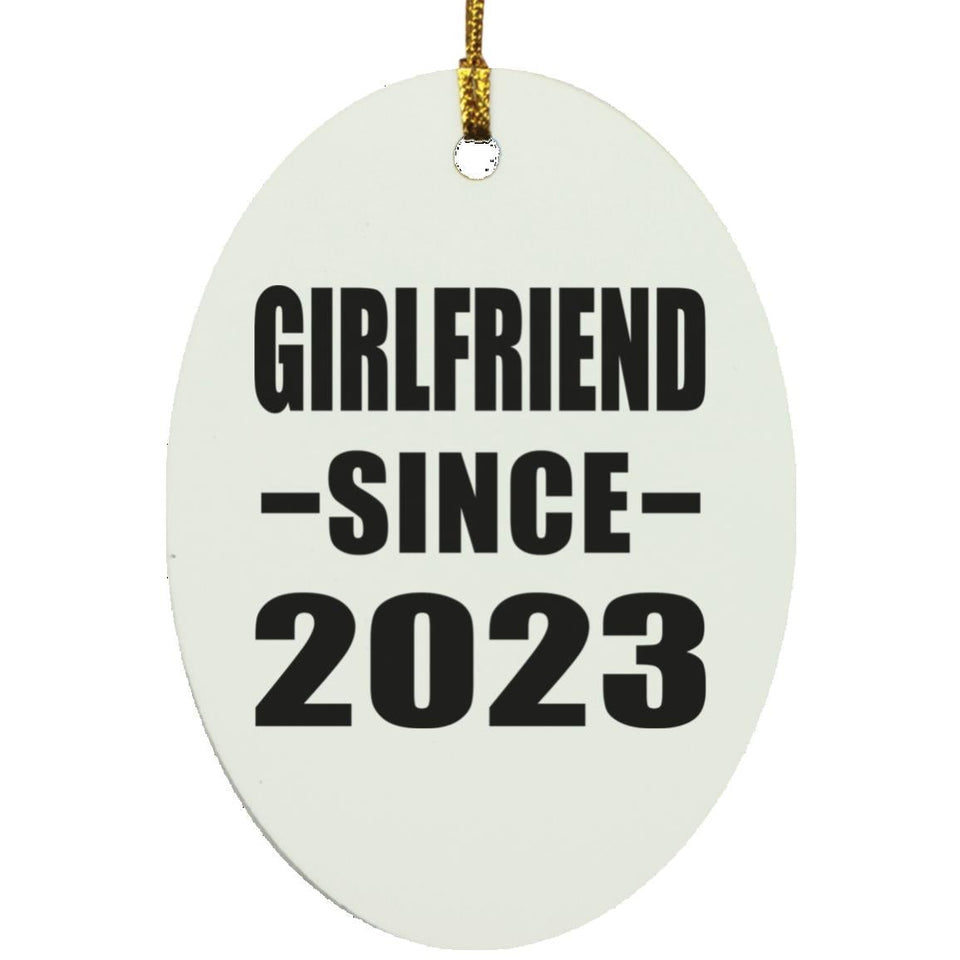 Girlfriend Since 2023 - Oval Ornament