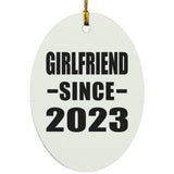 Girlfriend Since 2023 - Oval Ornament