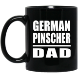 German Pinscher Dad - 11oz Coffee Mug Black