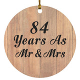 84 Years As Mr & Mrs - Circle Ornament C