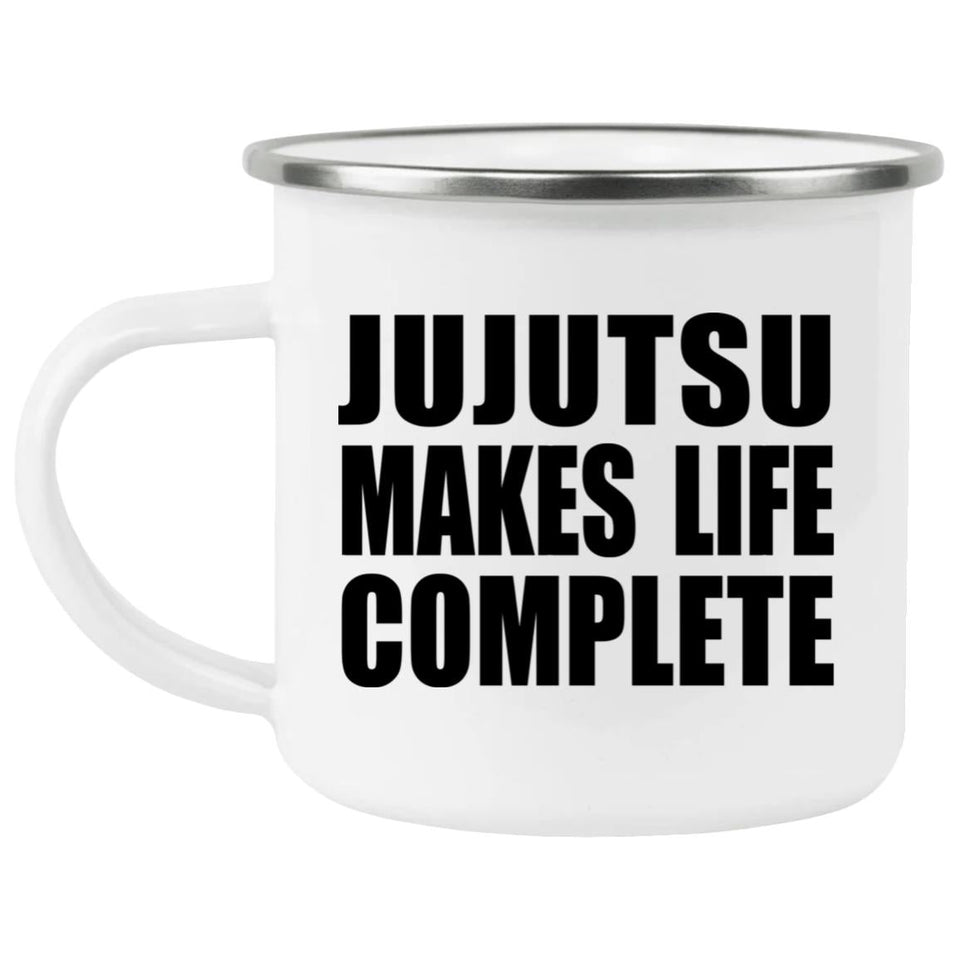 Jujutsu Makes Life Complete - 12oz Camping Mug