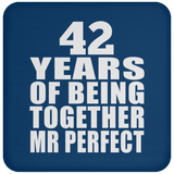 42nd Anniversary 42 Years Of Being Mr Perfect - Drink Coaster