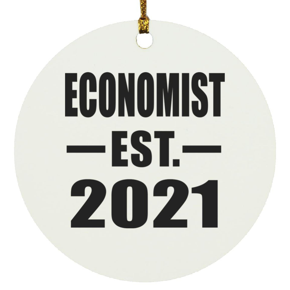 Economist Established EST. 2021 - Circle Ornament