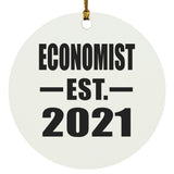 Economist Established EST. 2021 - Circle Ornament
