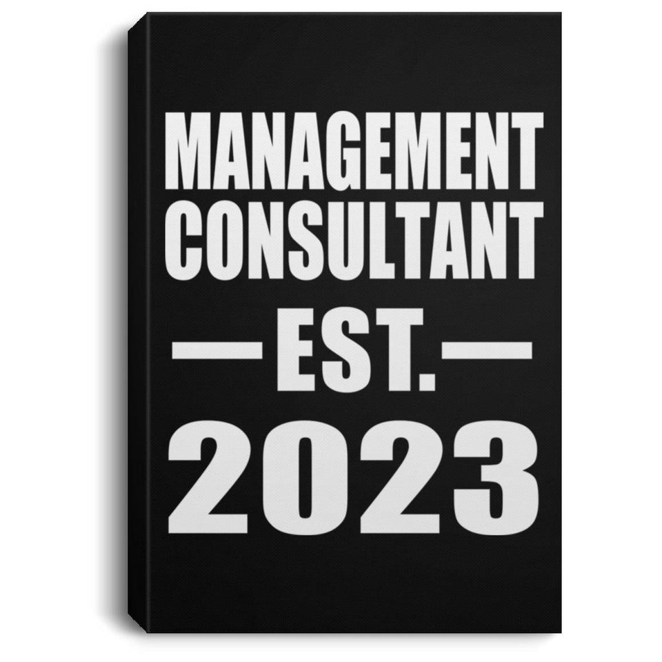 Management Consultant Established EST. 2023 - Canvas Portrait