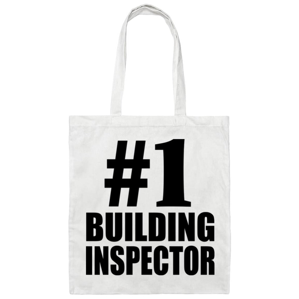 Number One #1 Building Inspector - Tote Bag White