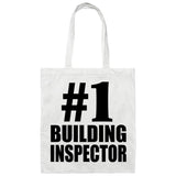 Number One #1 Building Inspector - Tote Bag White