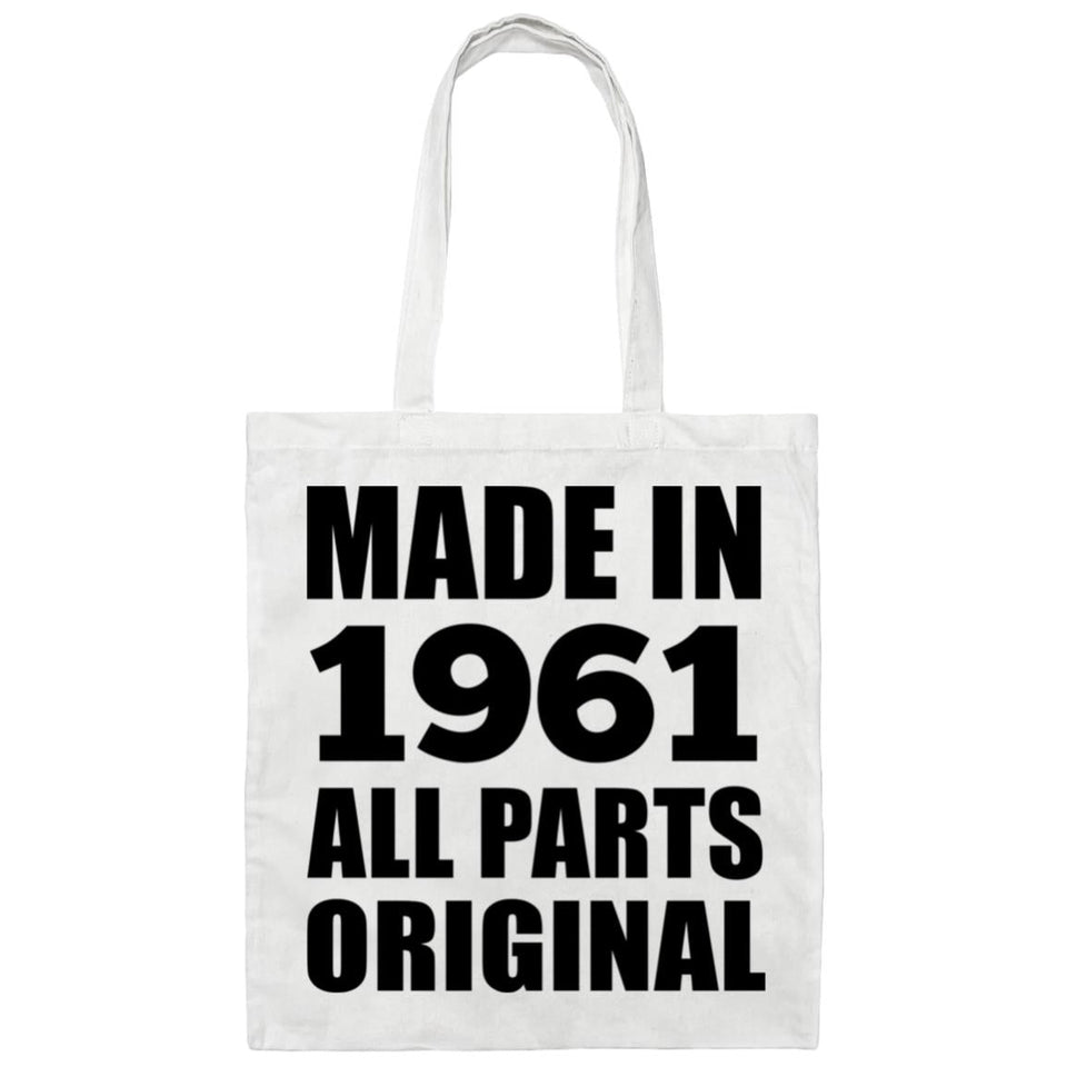 63rd Birthday Made in 1961 All Parts Original - Tote Bag White