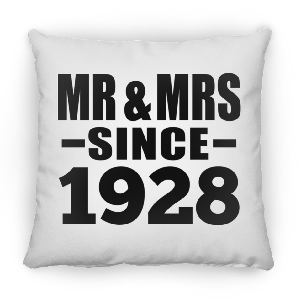 96th Anniversary Mr & Mrs Since 1928 - Throw Pillow