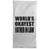 World's Okayest Father In Law - Hand Towel