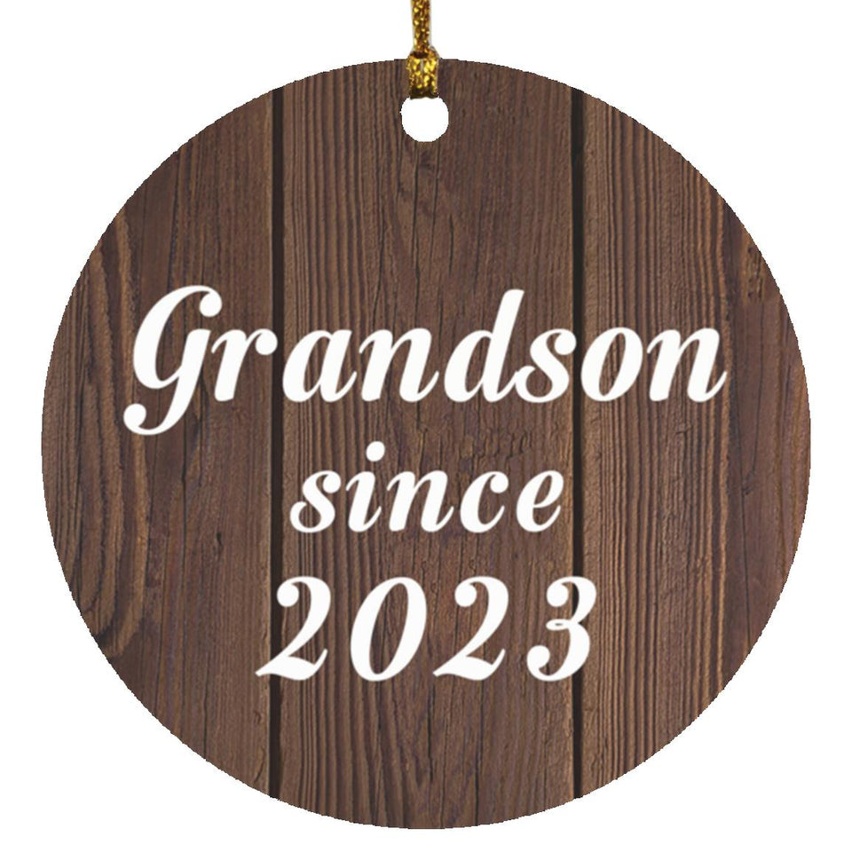 Grandson Since 2023 - Circle Ornament D