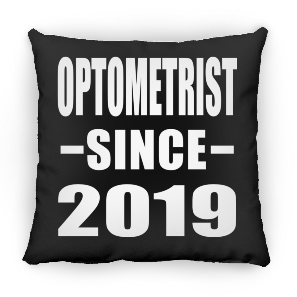 Optometrist Since 2019 - Throw Pillow Black