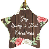 Guy Baby's First Christmas - Star Ornament A